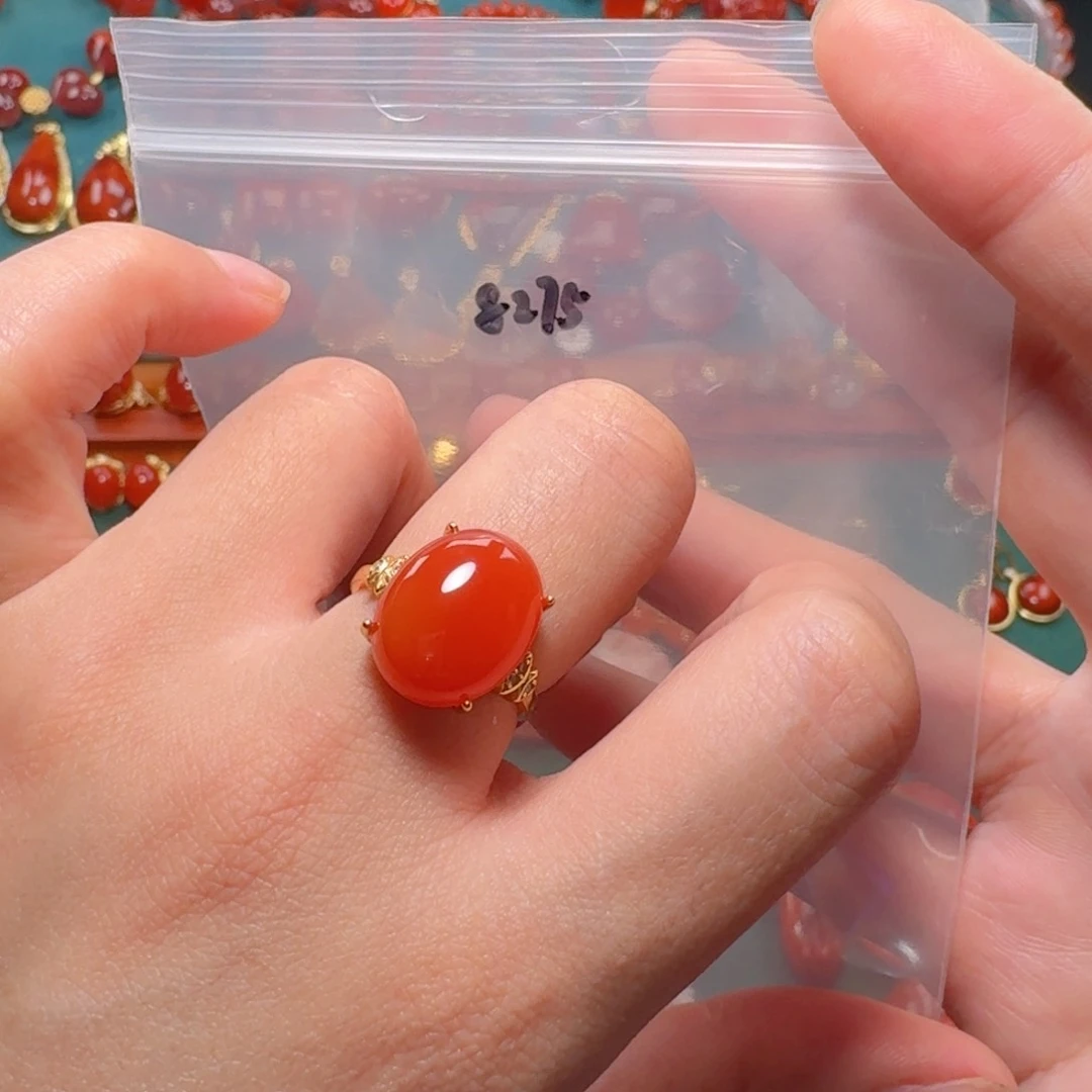 南红玛瑙南红银S925镶嵌