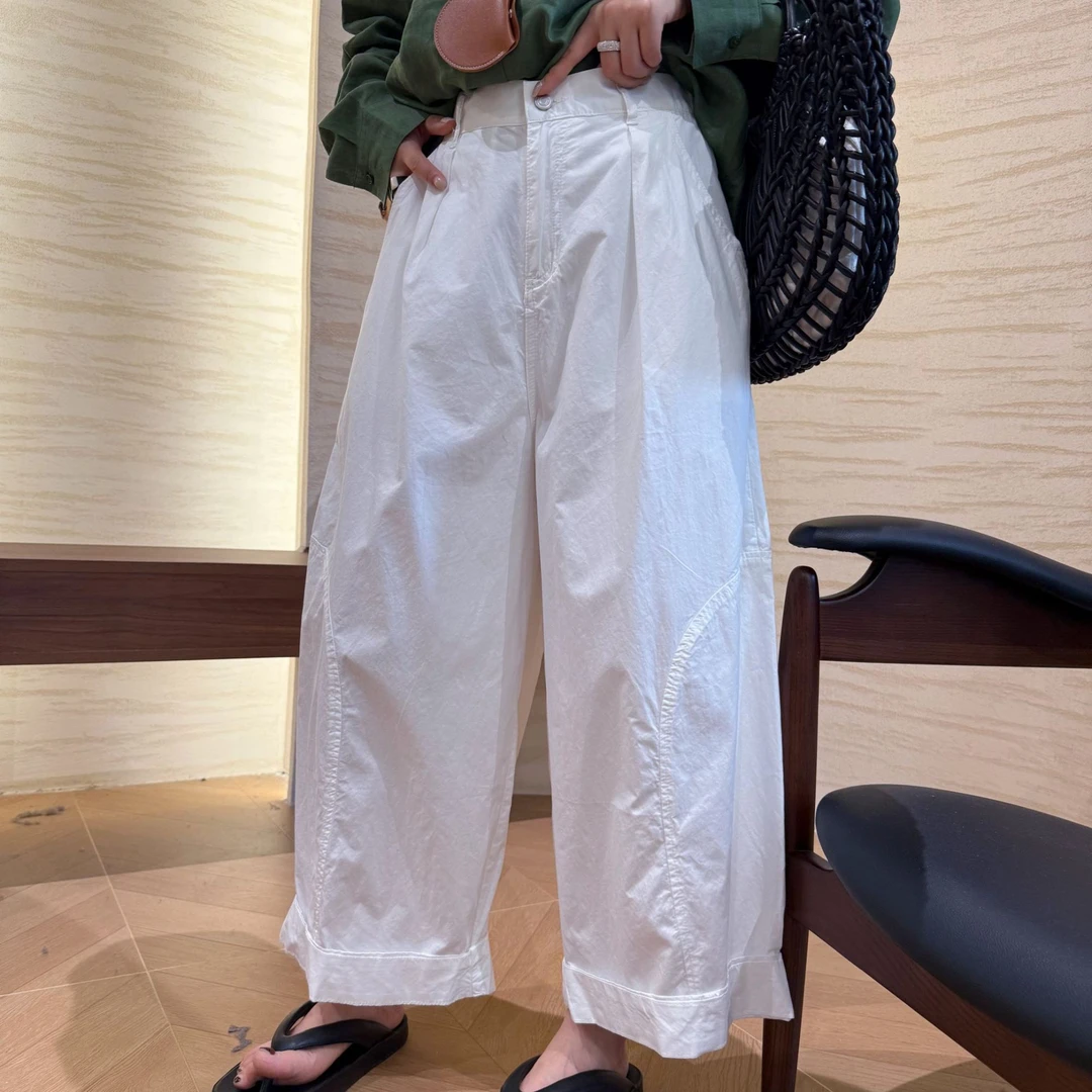 XMM.【甜椒裤】时尚百搭潮流显瘦洋气宽松夏季休闲气质薄款MM667781