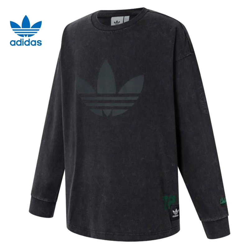 【流光风】adidas阿迪达斯三叶草男女休闲长袖T恤 JN0777 JN0778