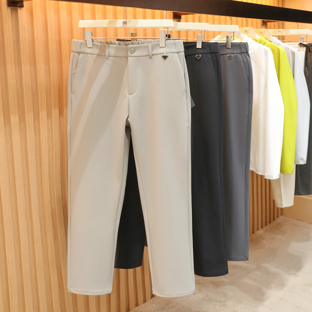 都市户外2025秋冬季男士轻奢小红标复合莫代尔加绒休闲裤1659