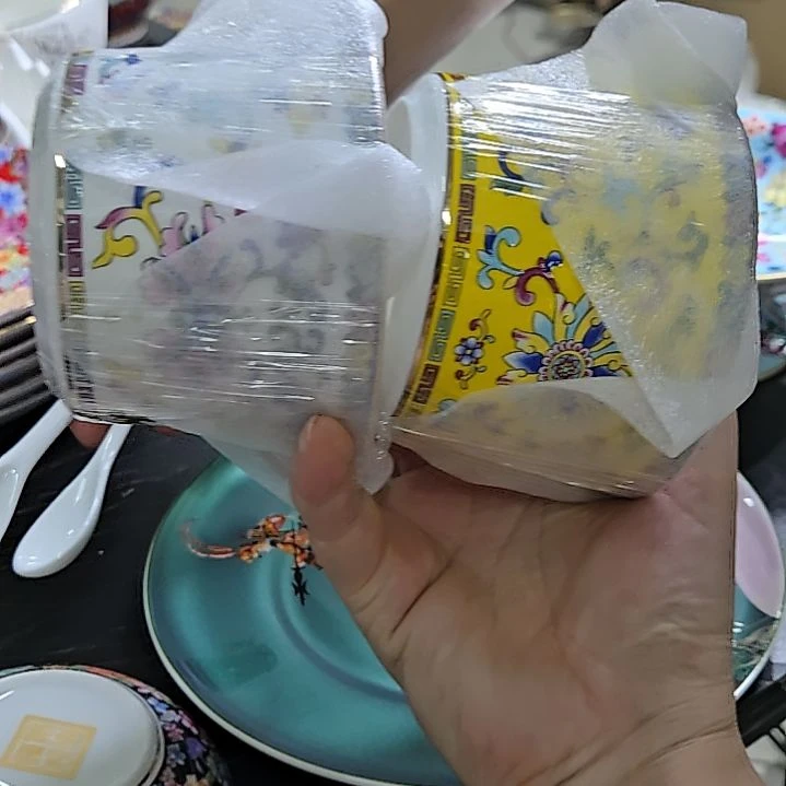 瓷片微瑕珐琅彩盐罐2个66666666