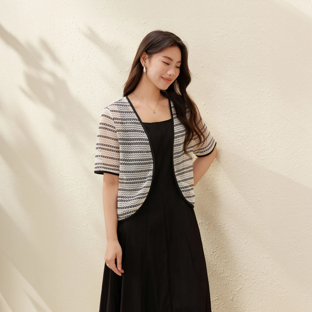 【知性优雅套装】纤莉秀大码女装气质休闲百搭显瘦连衣裙QK2056