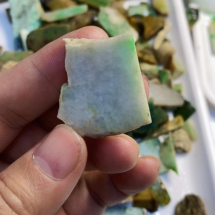 翡翠散珠天然翡翠A货挂件