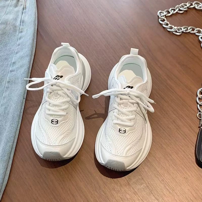 9903 厚底老爹鞋女款2025夏季新款百搭厚底休闲潮流运动鞋女鞋子