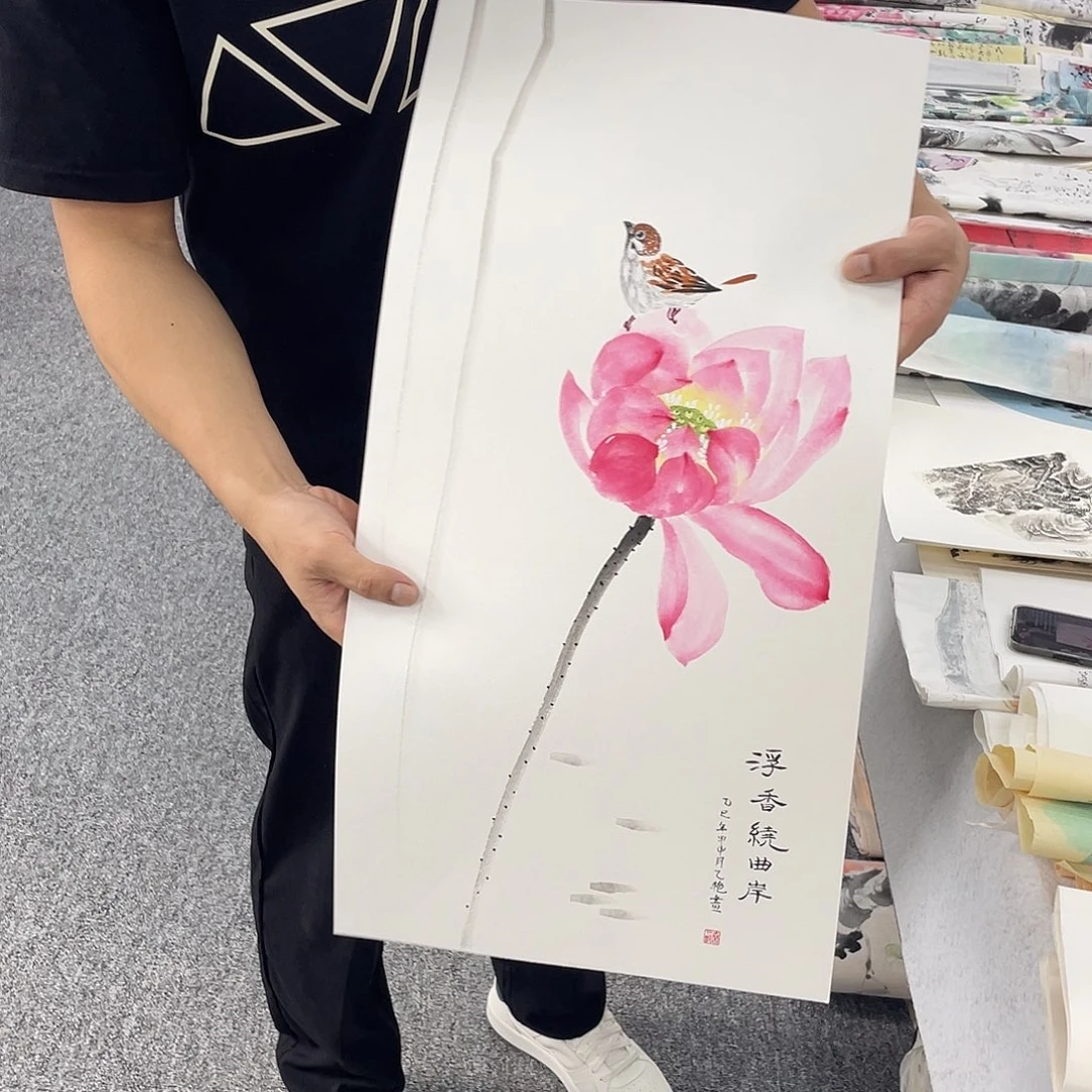 国画纯手绘字画宣纸