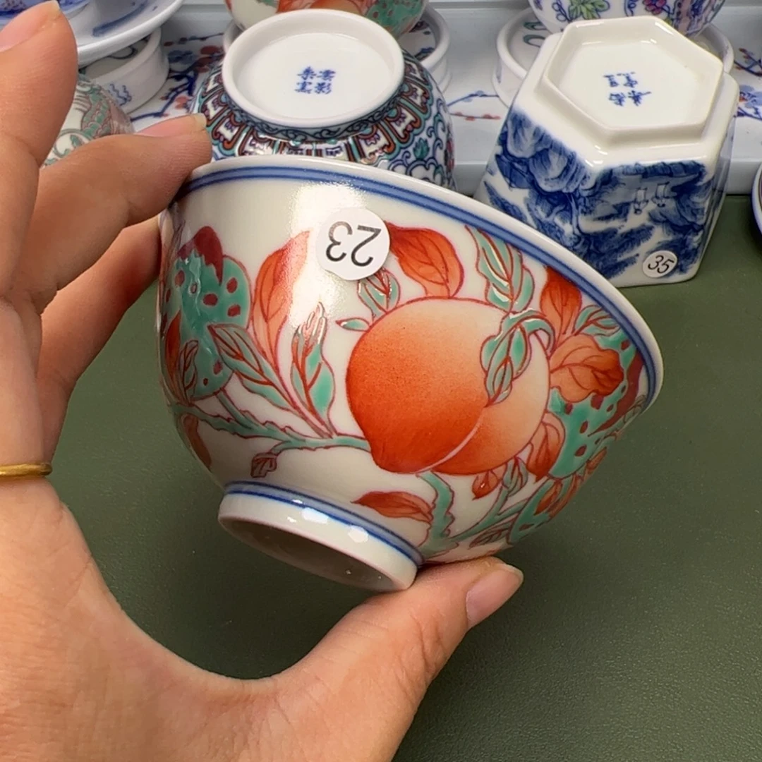 陶瓷景德镇纯手工纯手绘茶具木木23