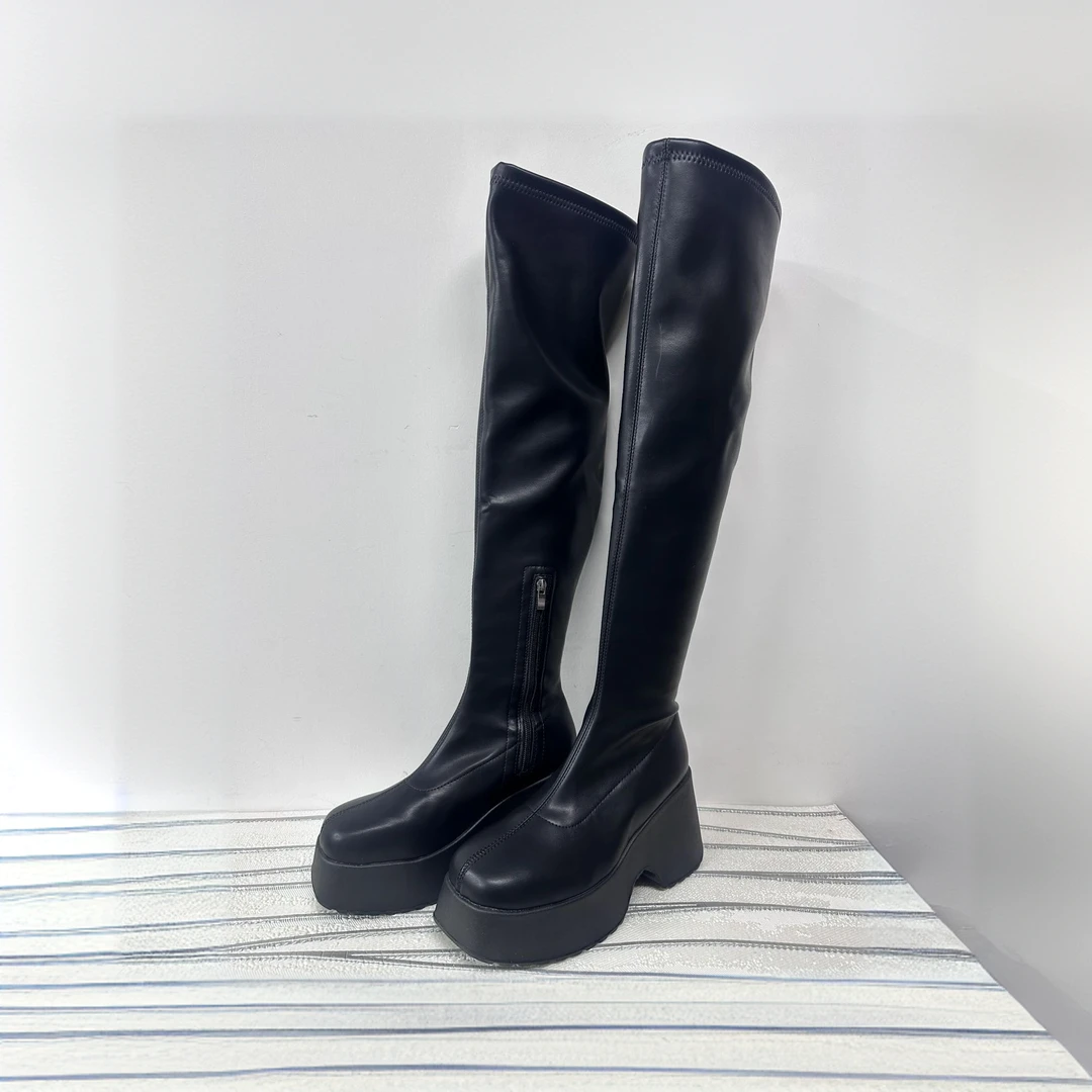 冬季厚底过膝长靴百塔