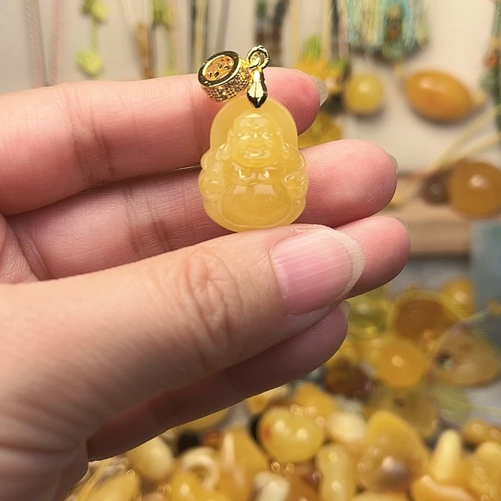 蜜蜡颈饰未镶嵌蜜蜡