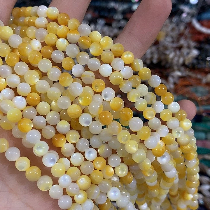 一条5.5mm黄金贝圆珠