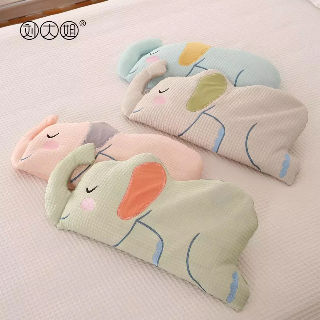 冰豆豆夏凉荞麦枕活里活套可拆洗可爱幼儿园荞麦壳枕芯卡通荞麦枕