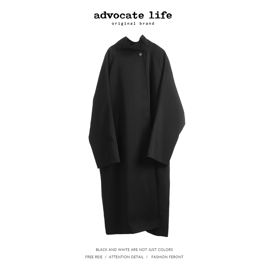 生活主张Advocatelife2025中长款秋冬毛呢轻奢风衣外套JQ371103