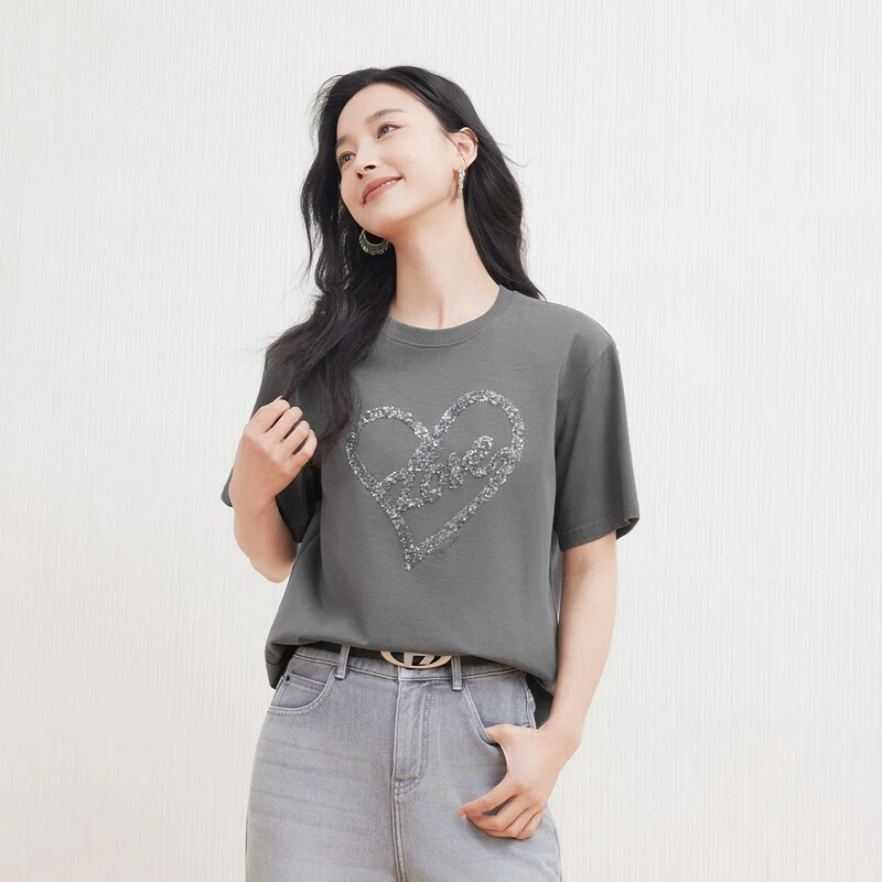 【开心专属】佳人苑T恤女秋季新款J438122