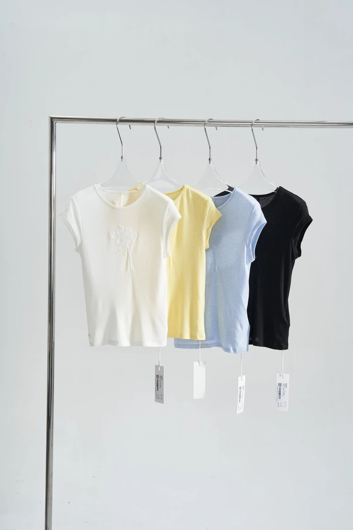 小众设计感原创百搭刺绣百搭修身显瘦T恤上衣5221136