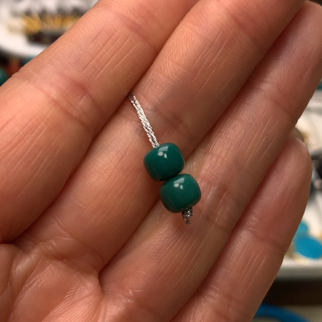 .***.绿松石未镶嵌配饰直径6.7mm