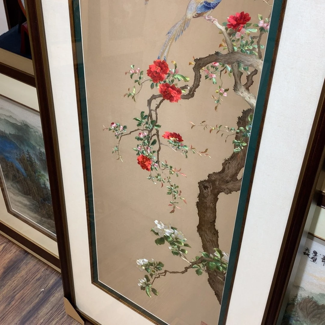 五***王刺绣纯手工苏绣石榴花补差