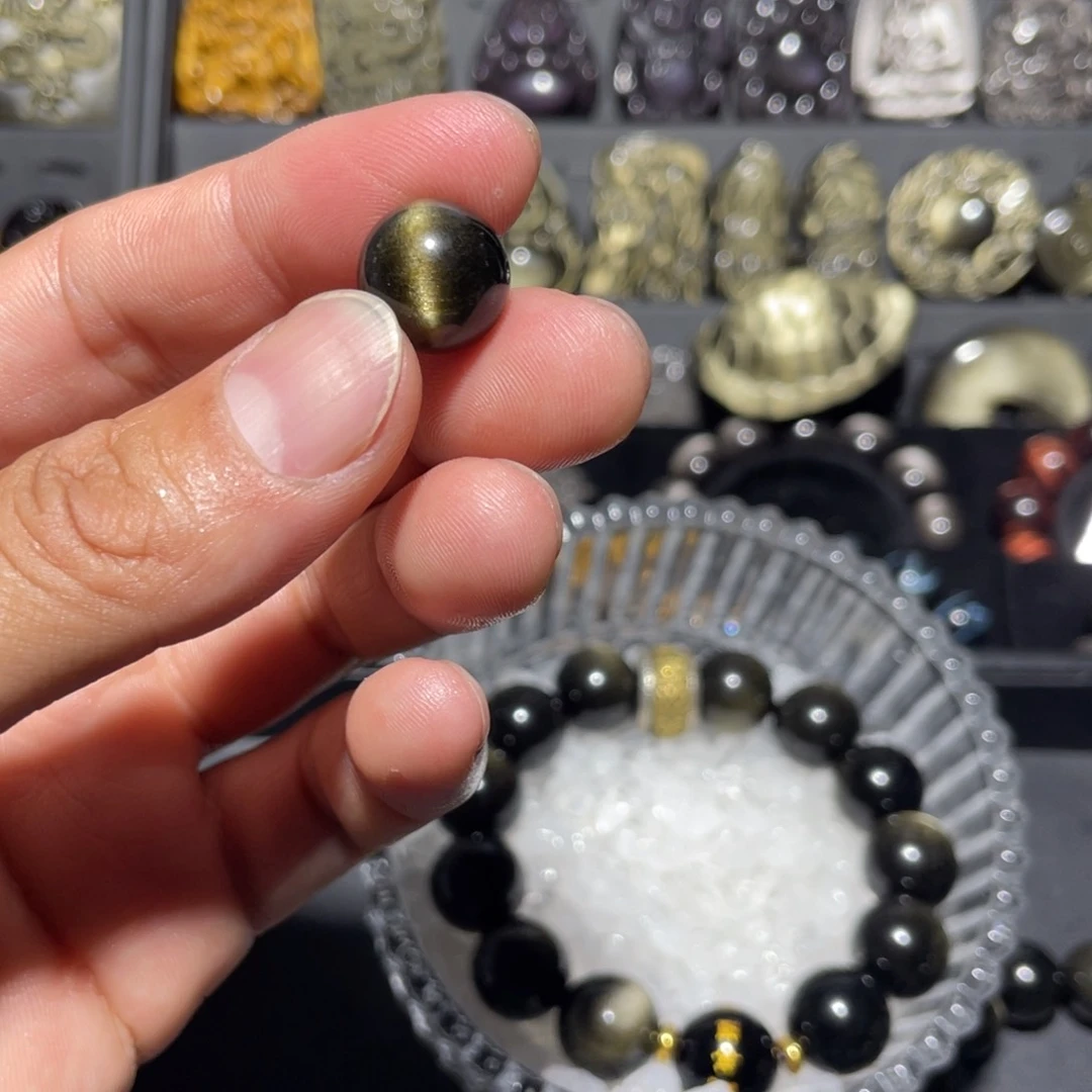 未镶嵌黑曜岩珠宝奇石方*翻