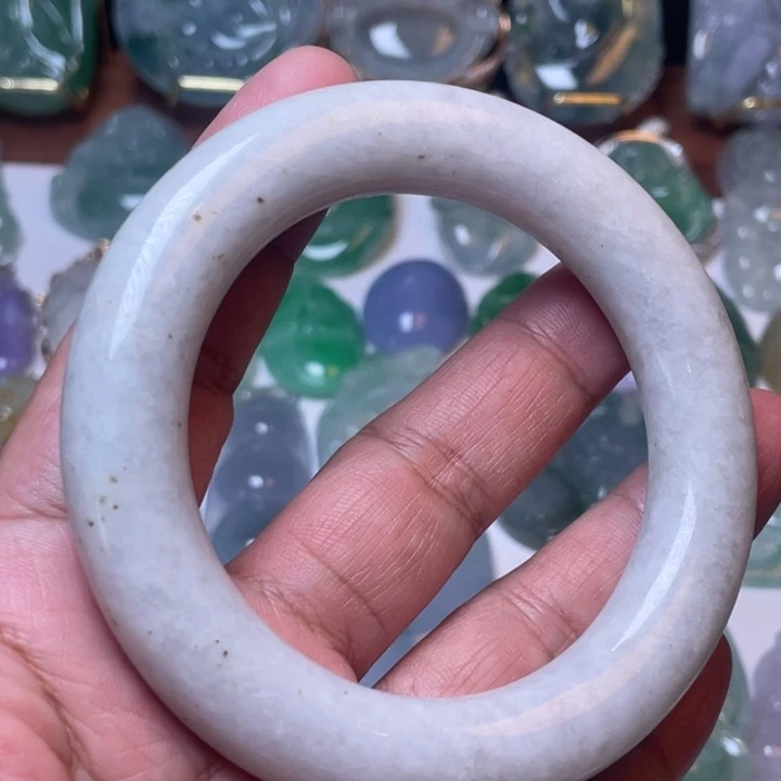 喜***橙翡翠未镶嵌吊坠(不含链)