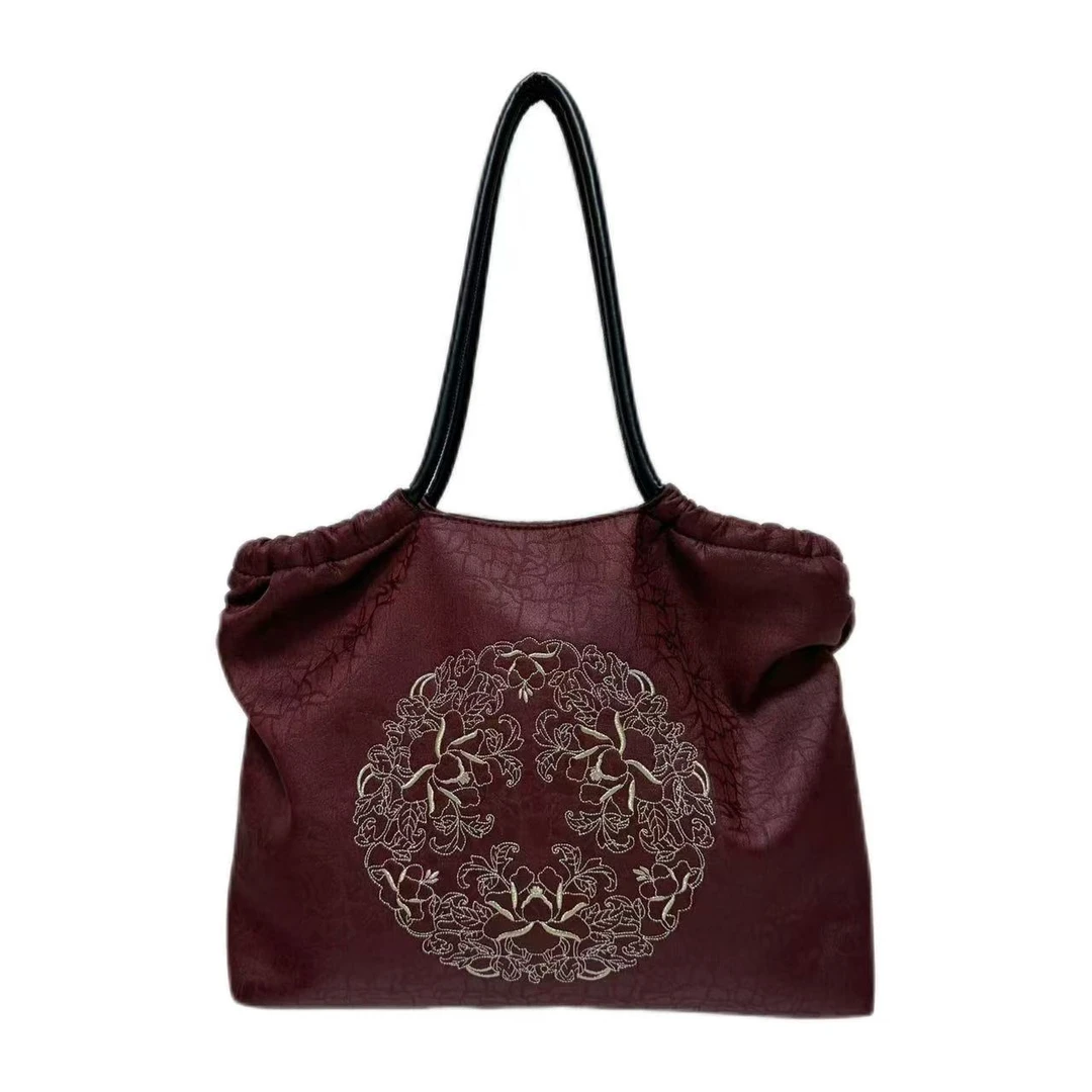 2025 新中式款龟裂纹女式挎包