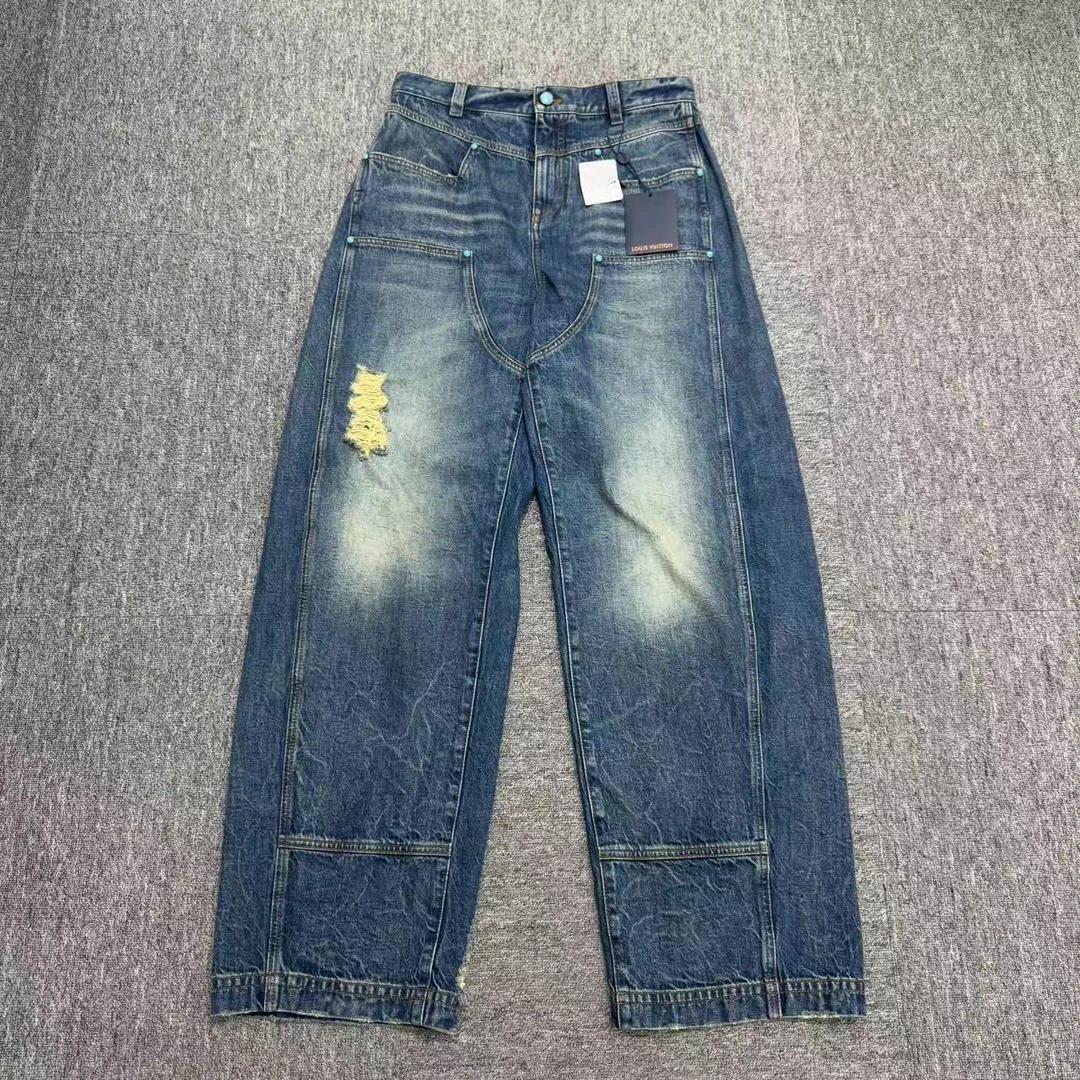 全新未使用 LouisVuitton/路易威登 菲董绿松石牛仔裤/29码/12251