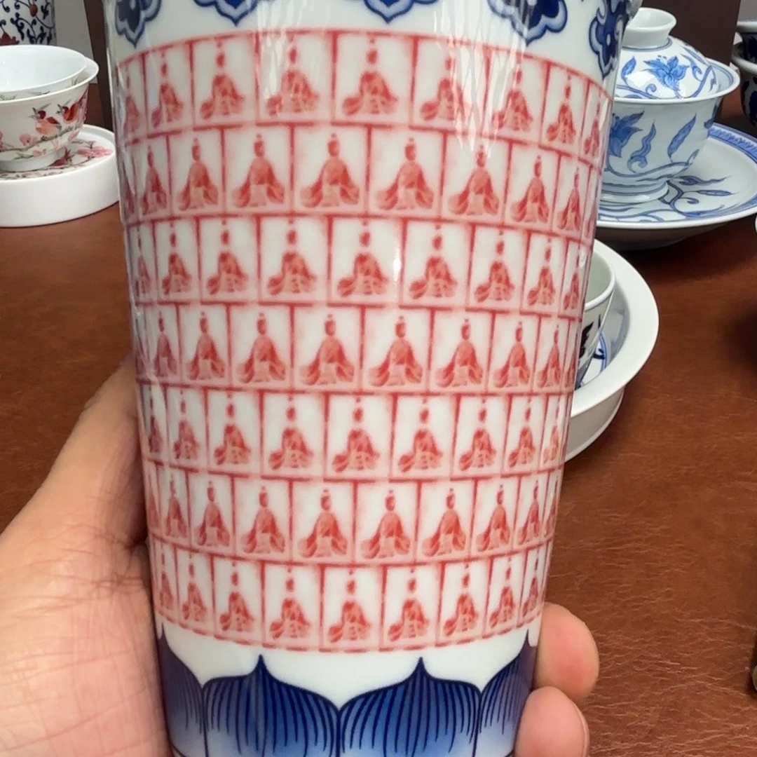 摆件陶微瑕可乐千佛杯景德镇发货