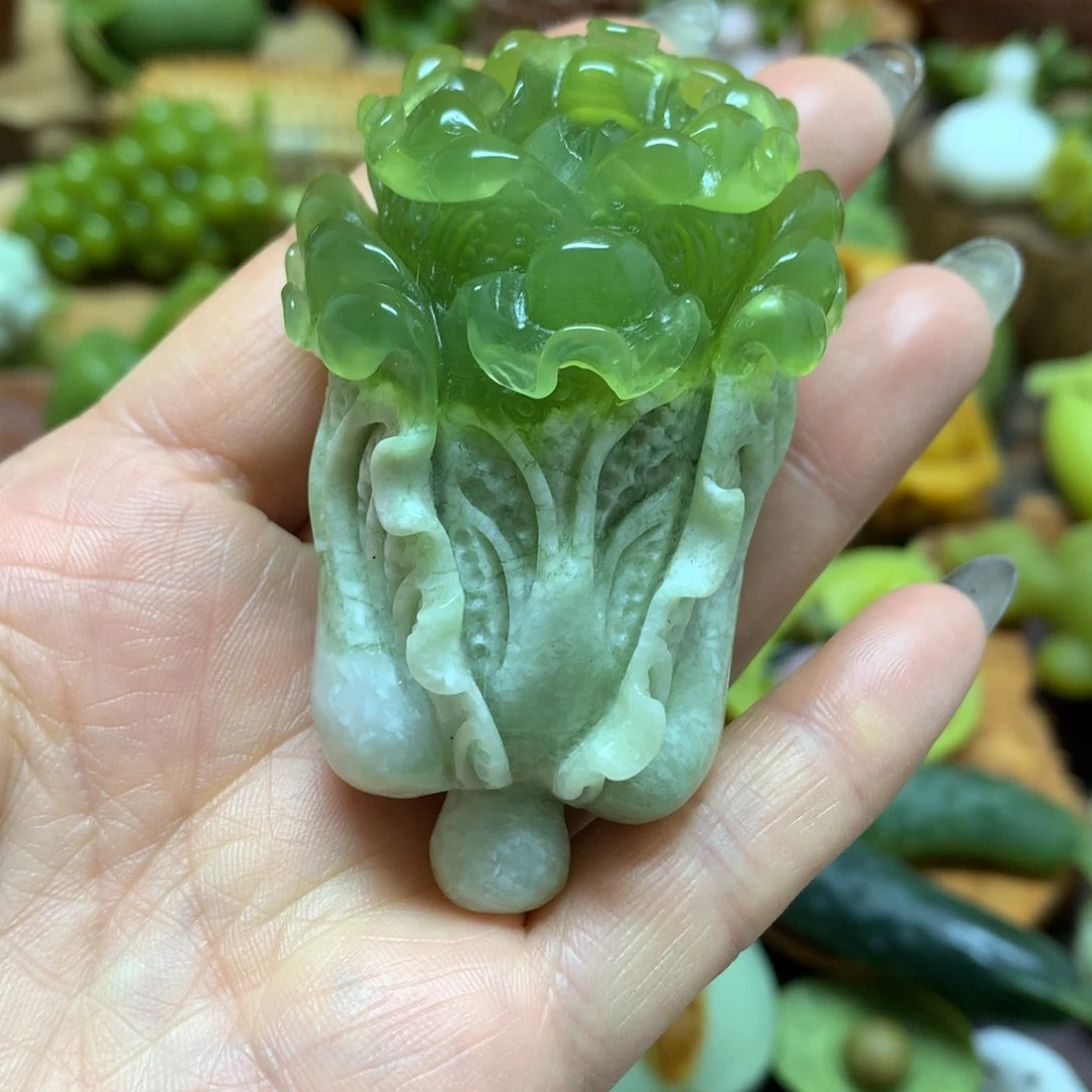未镶嵌蛇纹石玉手把