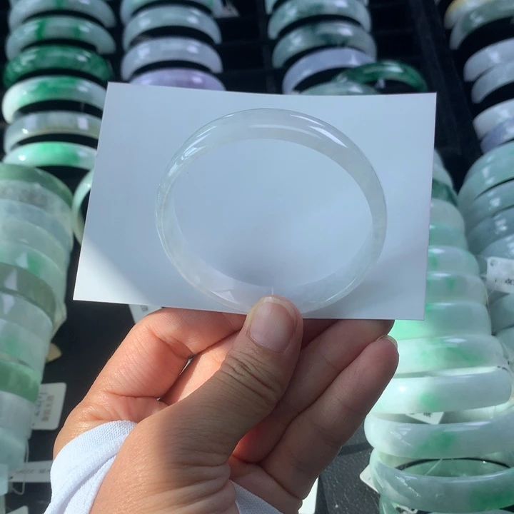 翡翠手镯未镶嵌公主手镯53+