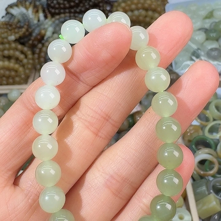 和田玉未镶嵌手链8mm