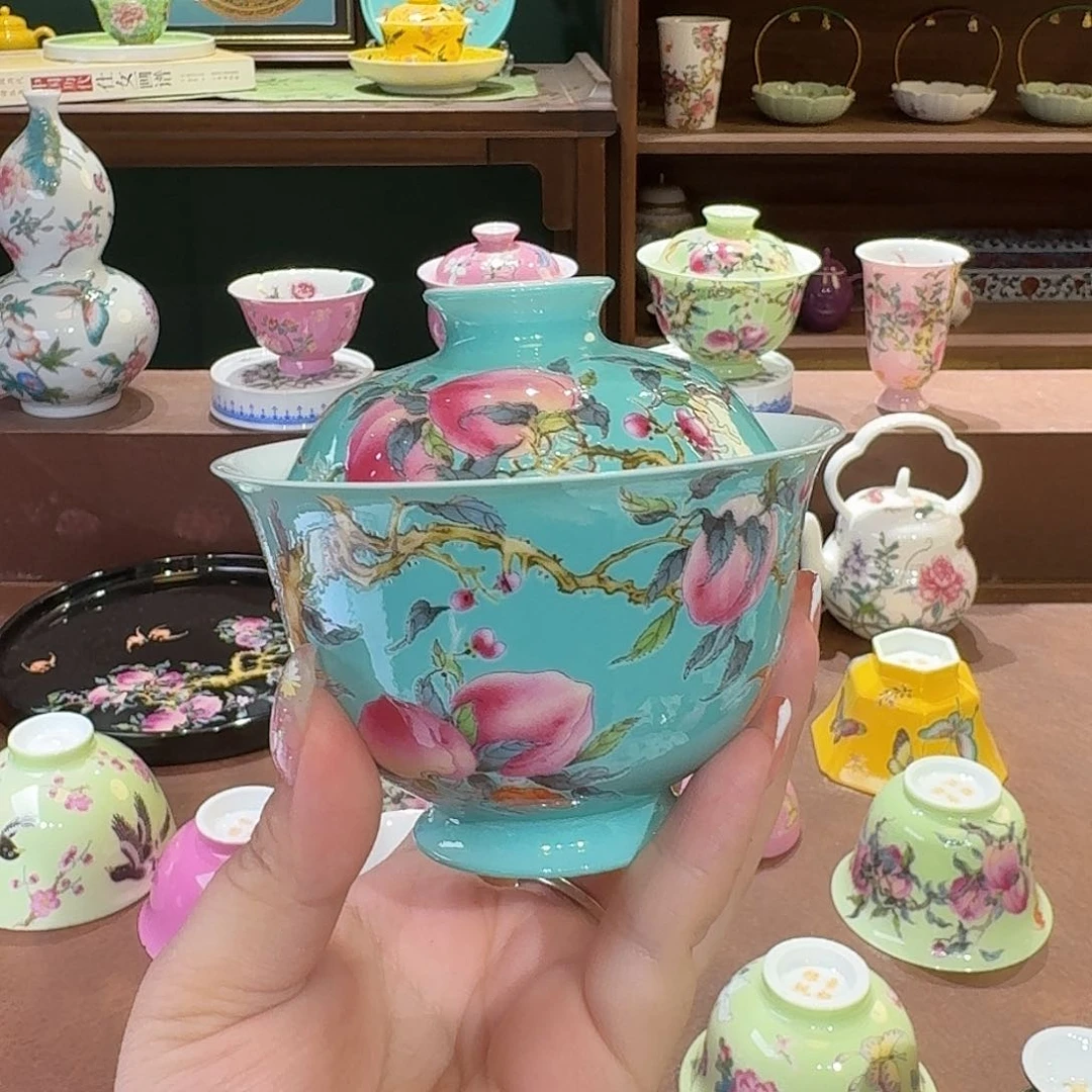 珐琅彩主人杯茶具套装