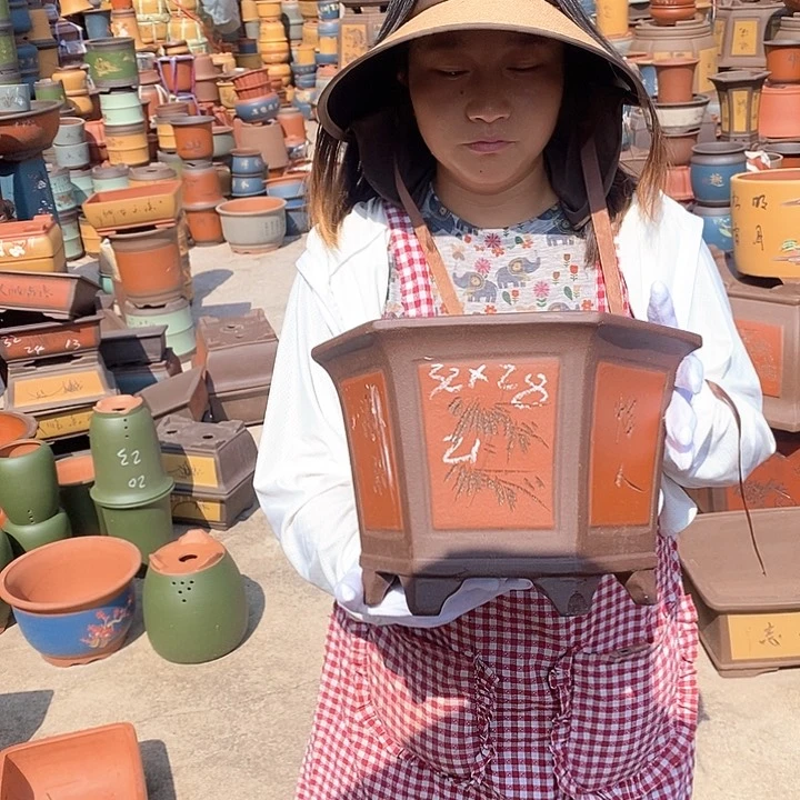 紫砂花盆紫砂花盆