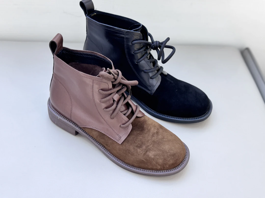 ZSWD拼接系带款马丁靴623-713