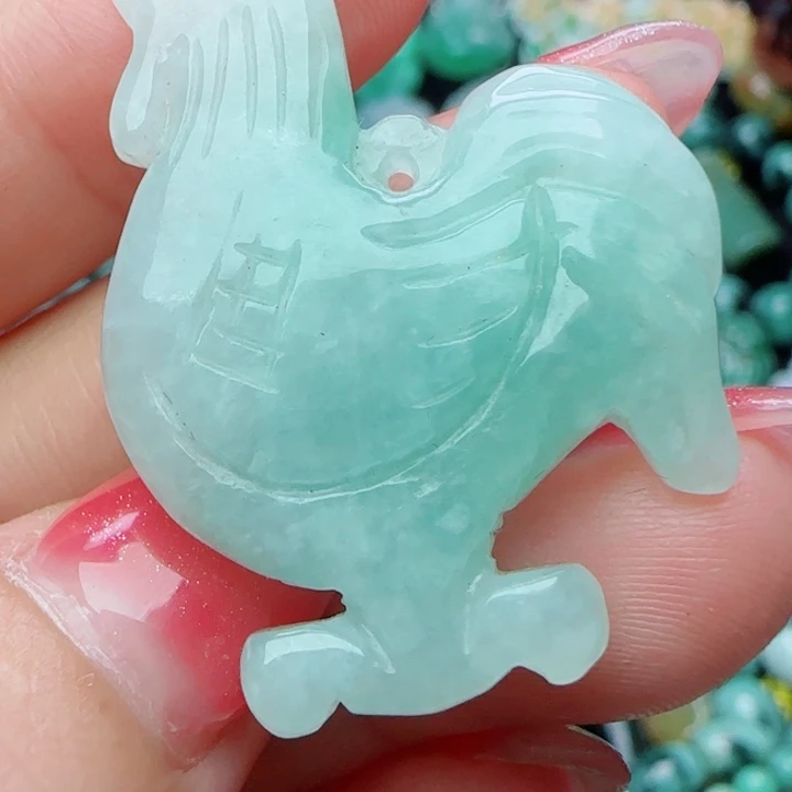 翡翠未镶嵌颈饰天然A货59