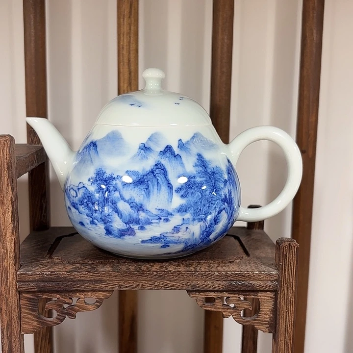 守***家摆件景德镇陶瓷茶壶