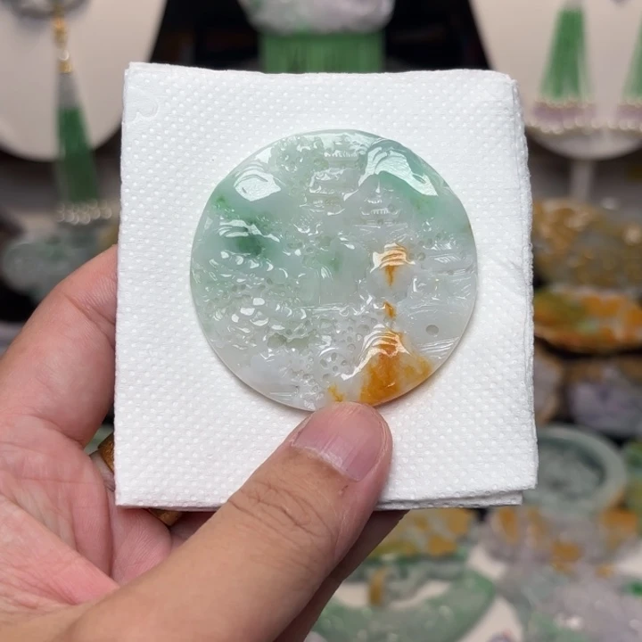 颈饰未镶嵌翡翠吊坠