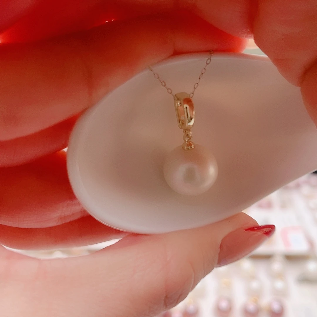 合金淡水珍珠吊坠(赠链)