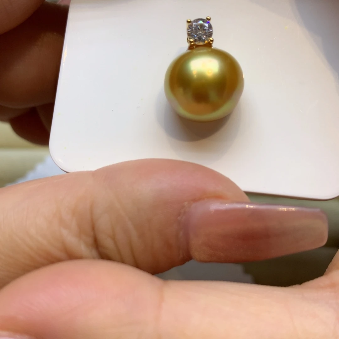 颈饰银S925镶嵌海水珍珠