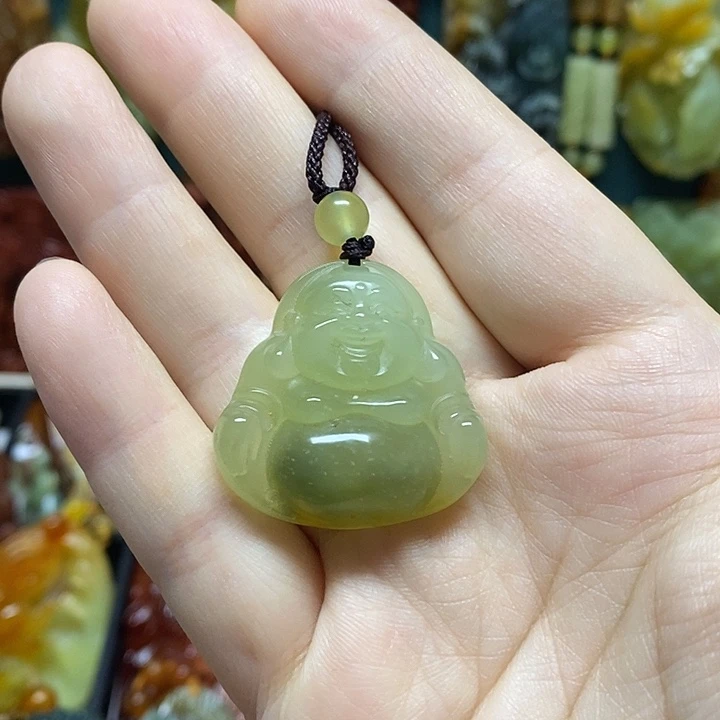 岫玉未镶嵌吊坠(赠链)