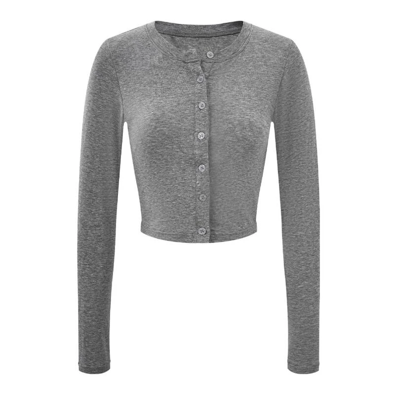 *尹千金*【轻氧棉花糖 】90莱赛尔实穿格雷系修身显瘦打底衫S257129