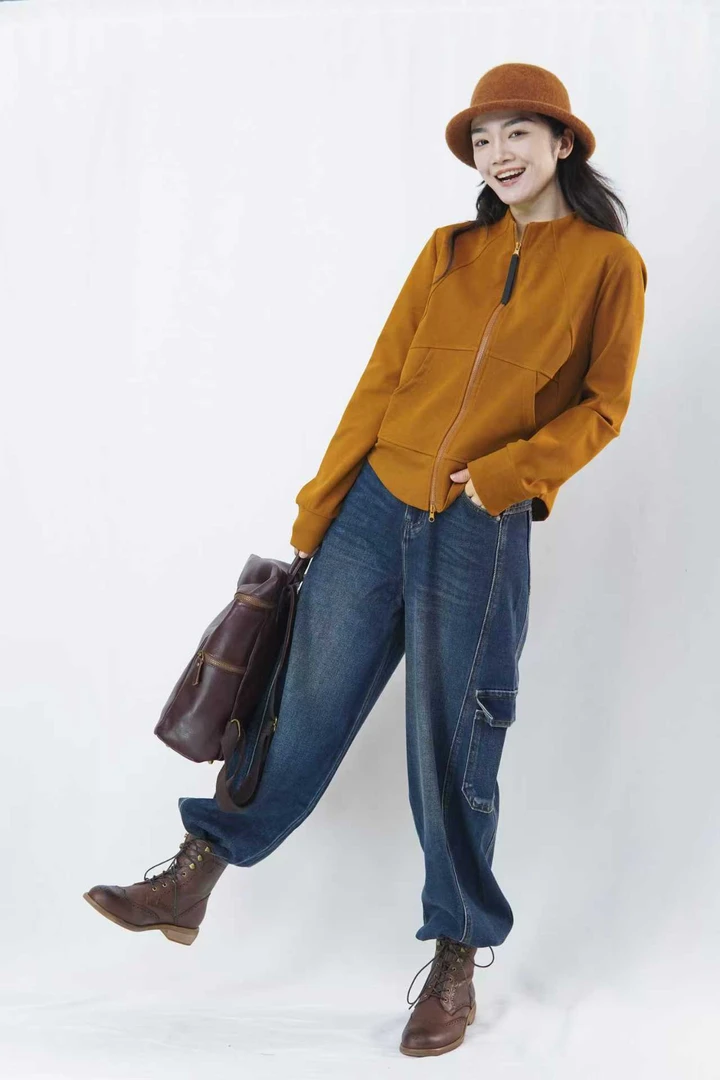 CHUN·「 瓦伦丁拉链衫」气质时尚休闲宽松显瘦秋冬休闲复古百搭