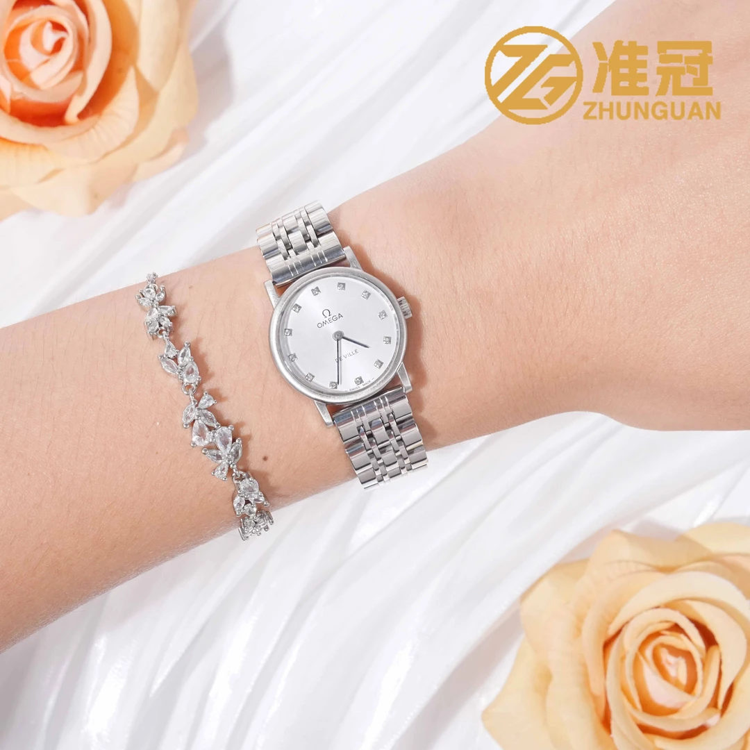 95新 Omega/欧米茄 25mm手动机械ZY6844碟飞系列后钻瑞士名表