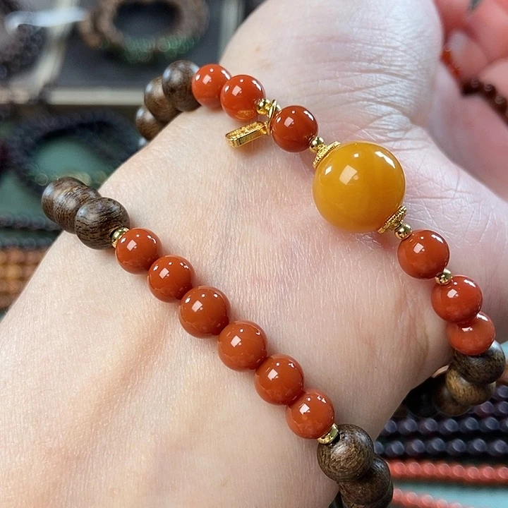 沉香手串0.6红土沉香手串