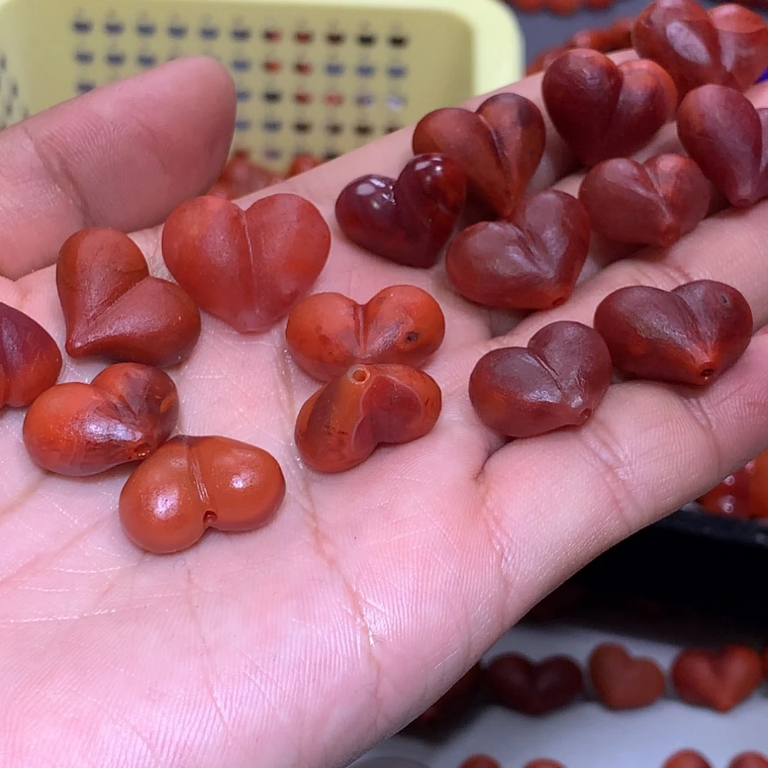 粒***安南红玛瑙配件未镶嵌6