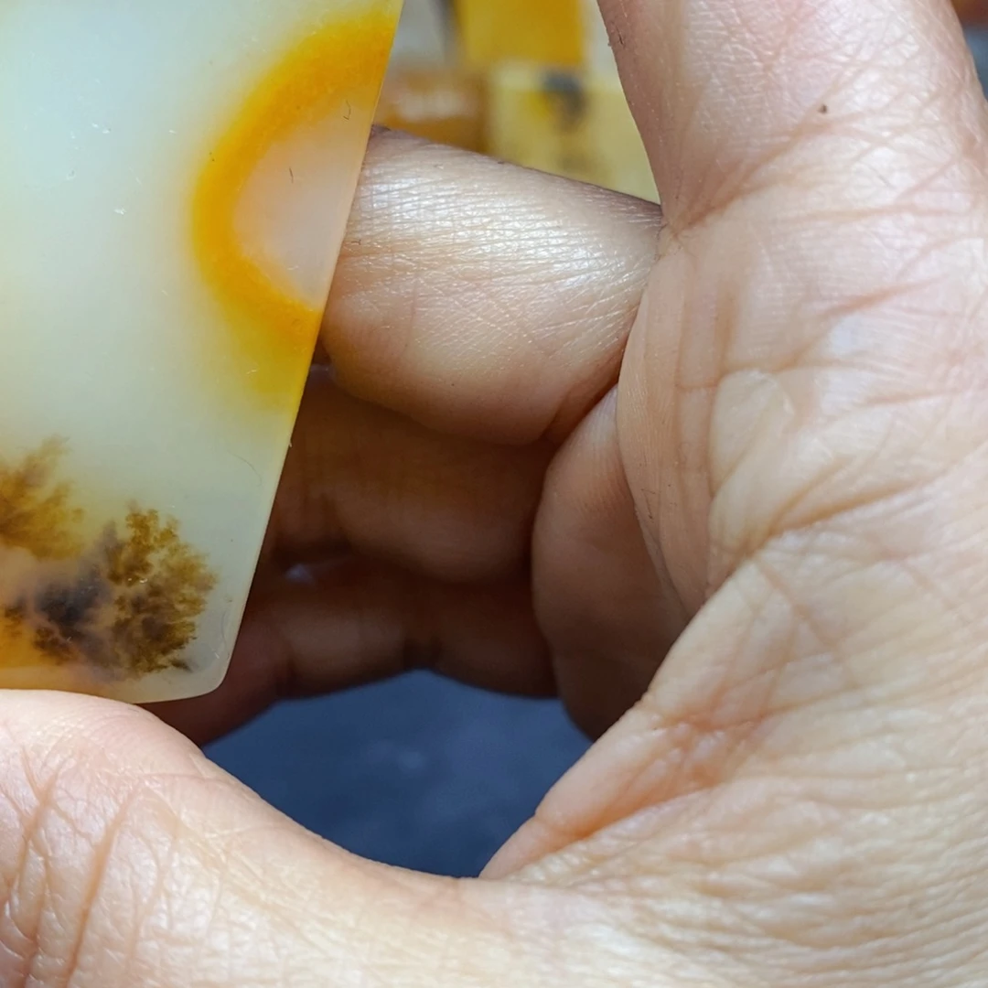 石英质玉（黄龙玉）颈饰未镶嵌