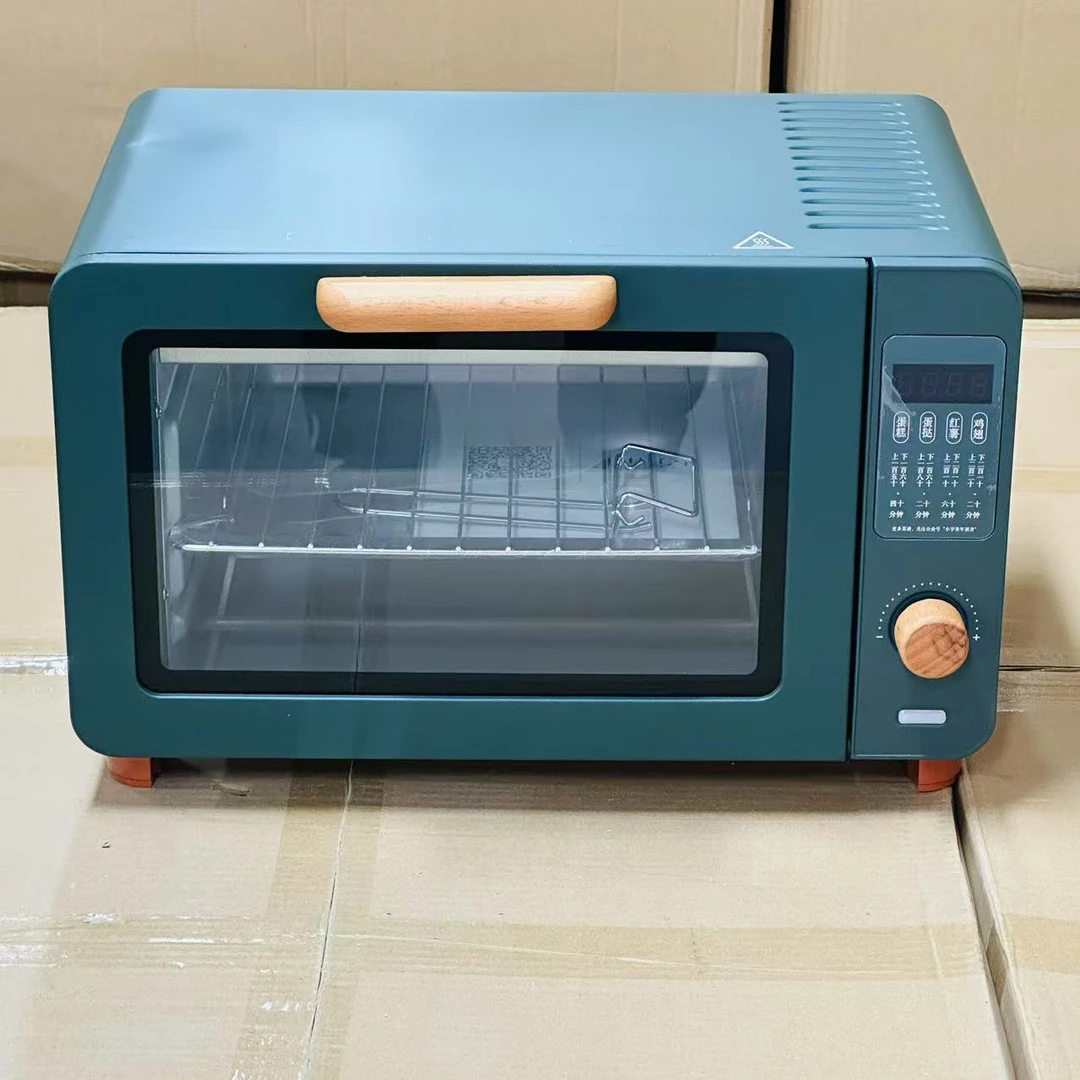 墨绿色机身15L多功能电烤箱xyqn