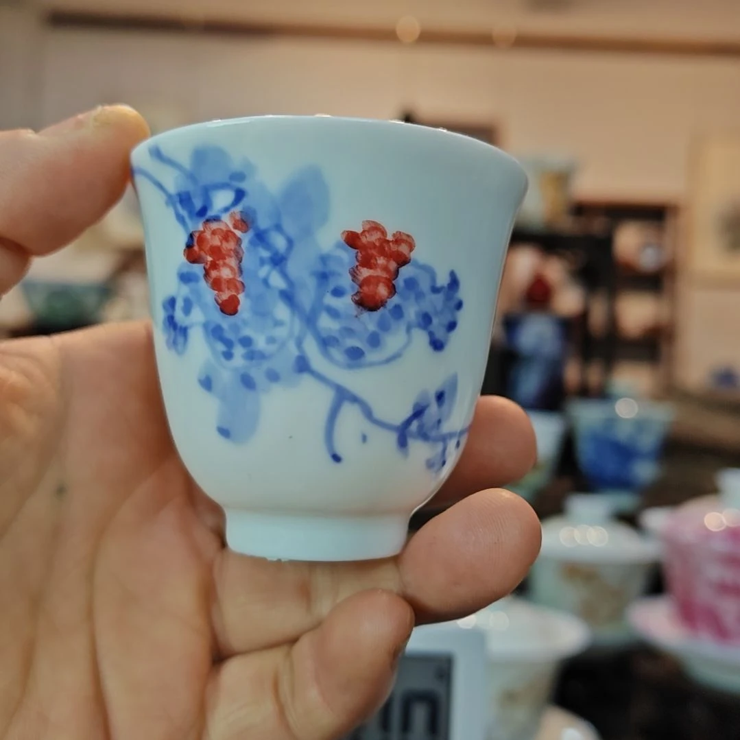 长*景德镇手工手绘主人杯