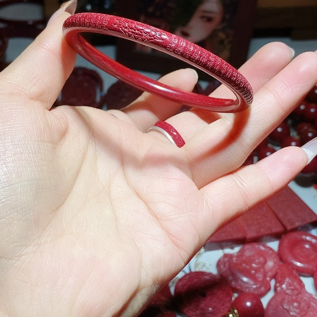 天然辰砂朱砂手镯