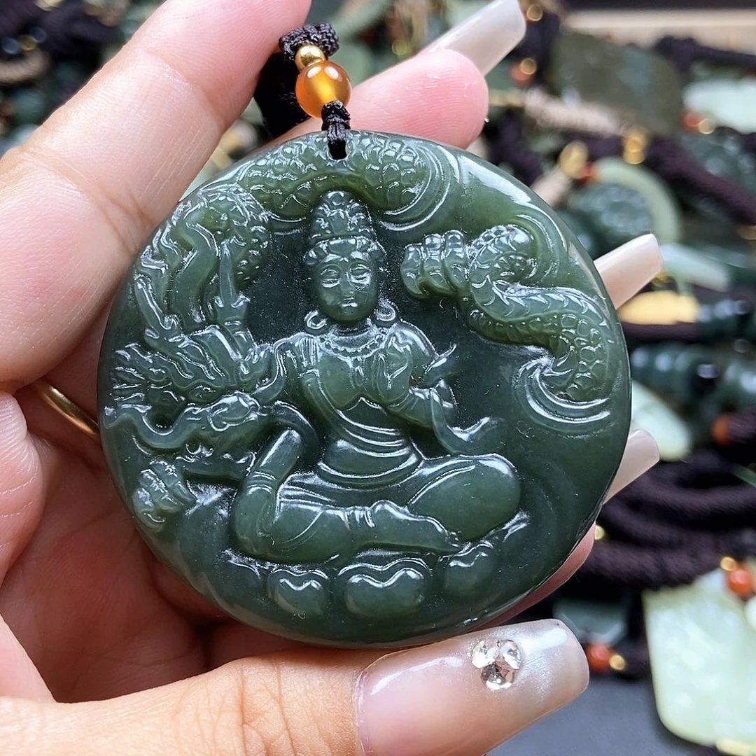 和田玉未镶嵌颈饰