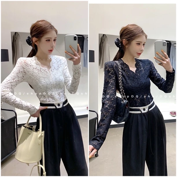 【 纯欲新宠】  韩系蕾丝上衣