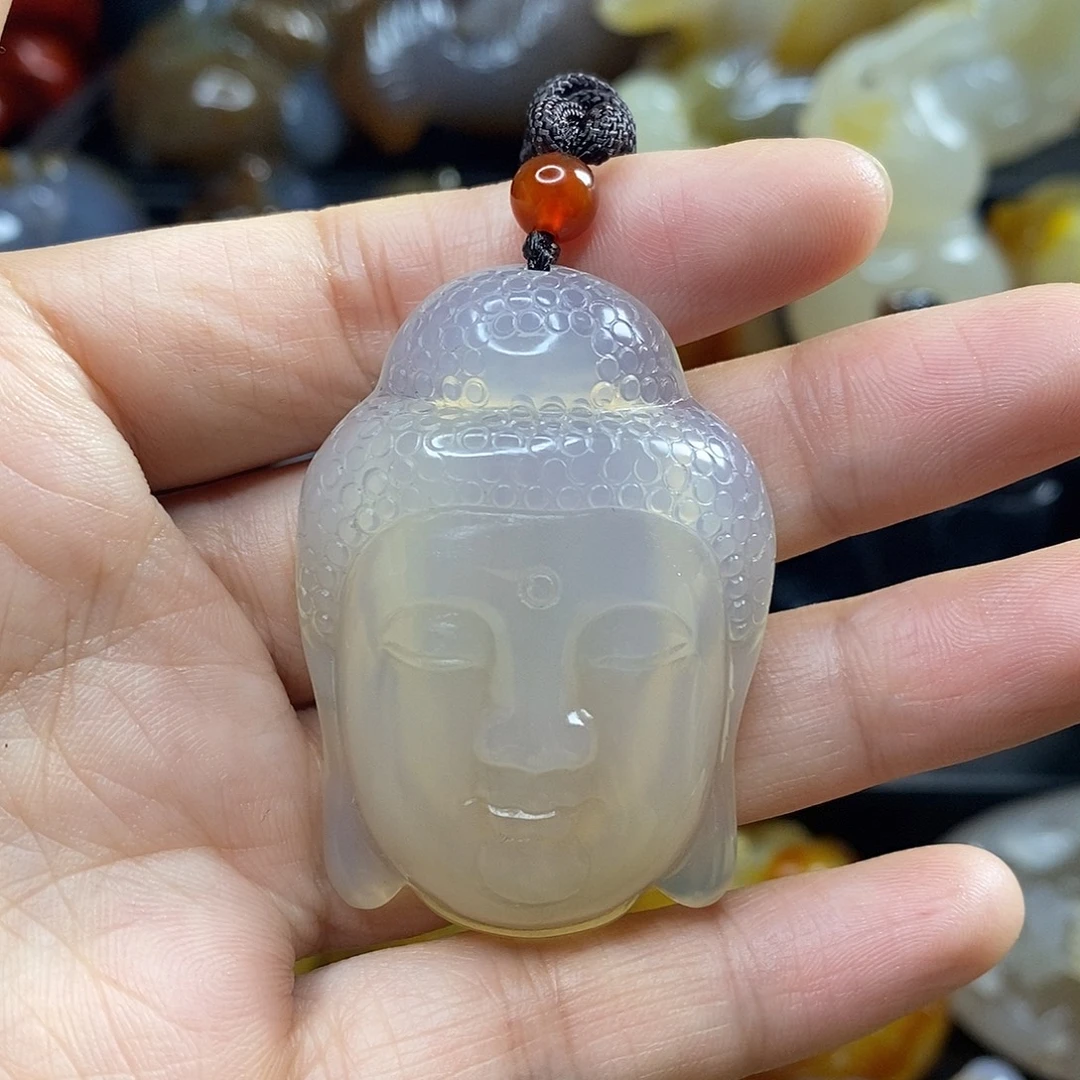 玛瑙/玉髓未镶嵌吊坠