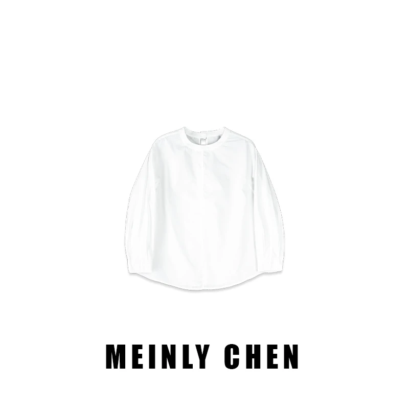 【MEINLY CHEN】【套头衬衫】高端设计师款时尚休闲百搭衬衫8252106