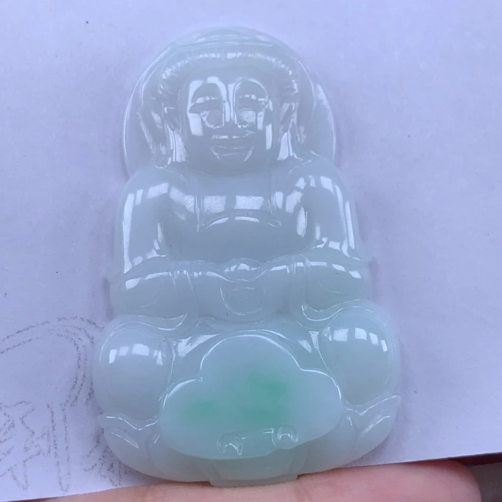 颈饰未镶嵌翡翠玉观音吊坠